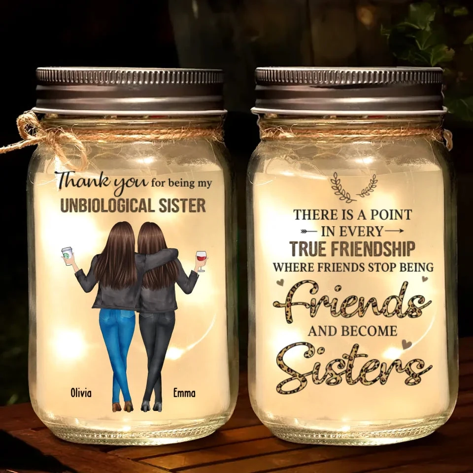 You Make My World Brighter Just By Being In It - Bestie Personalized Custom Mason Jar Light - Gift For Best Friends, BFF, Sisters 2 You Make My World Brighter Just By Being In It - Bestie Personalized Custom Mason Jar Light - Gift For Best Friends, BFF, Sisters - Image 2