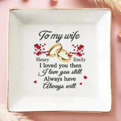 Another Year, Another Great Reason To Celebrate - Couple Personalized Custom Jewelry Dish - Gift For Husband Wife, Anniversary