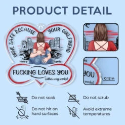 Drive Carefully, My Handsome Friend - Couple Personalized Custom Car Ornament - Acrylic Custom Shaped - Gift For Husband Wife, Anniversary 9 Drive Carefully, My Handsome Friend - Couple Personalized Custom Car Ornament - Acrylic Custom Shaped - Gift For Husband Wife, Anniversary -Pawfect House Store 6764e31f3f217