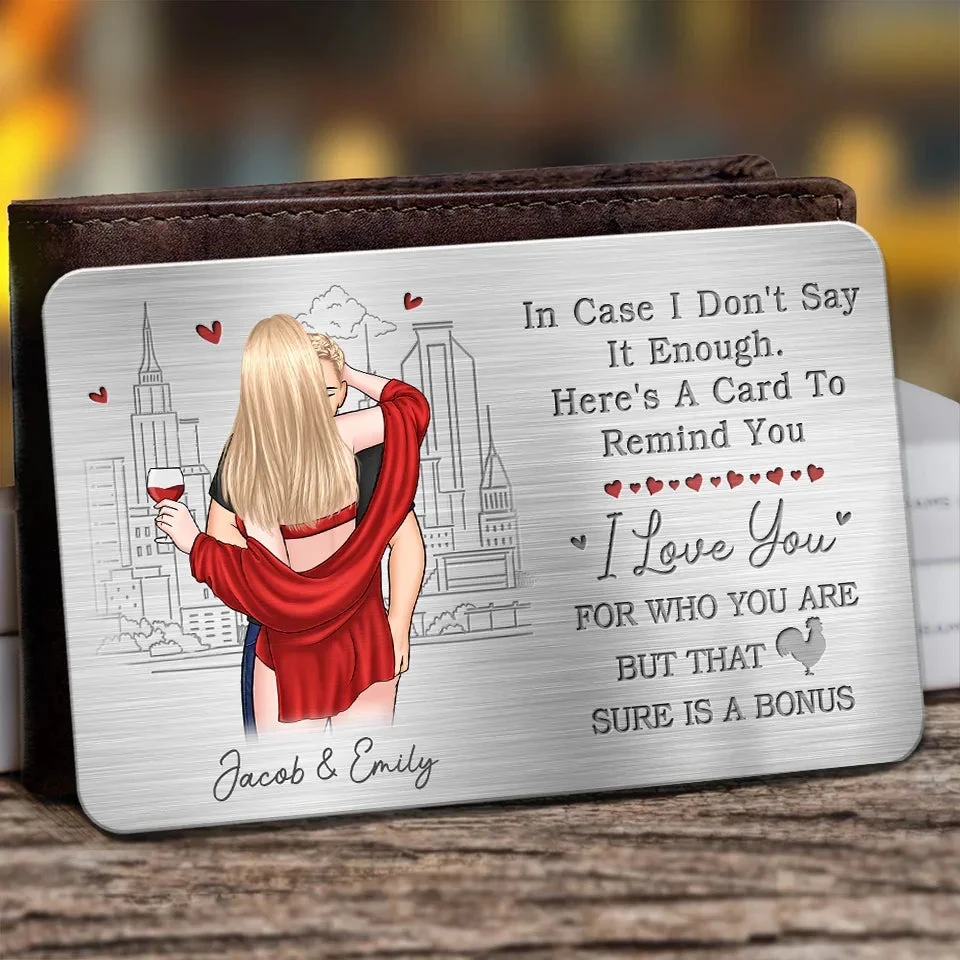 I Promise To Alway Be By Your Side - Couple Personalized Custom Aluminum Wallet Card - Gift For Husband Wife, Anniversary 1 I Promise To Alway Be By Your Side - Couple Personalized Custom Aluminum Wallet Card - Gift For Husband Wife, Anniversary