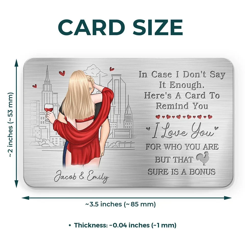 I Promise To Alway Be By Your Side - Couple Personalized Custom Aluminum Wallet Card - Gift For Husband Wife, Anniversary 4 I Promise To Alway Be By Your Side - Couple Personalized Custom Aluminum Wallet Card - Gift For Husband Wife, Anniversary - Image 4