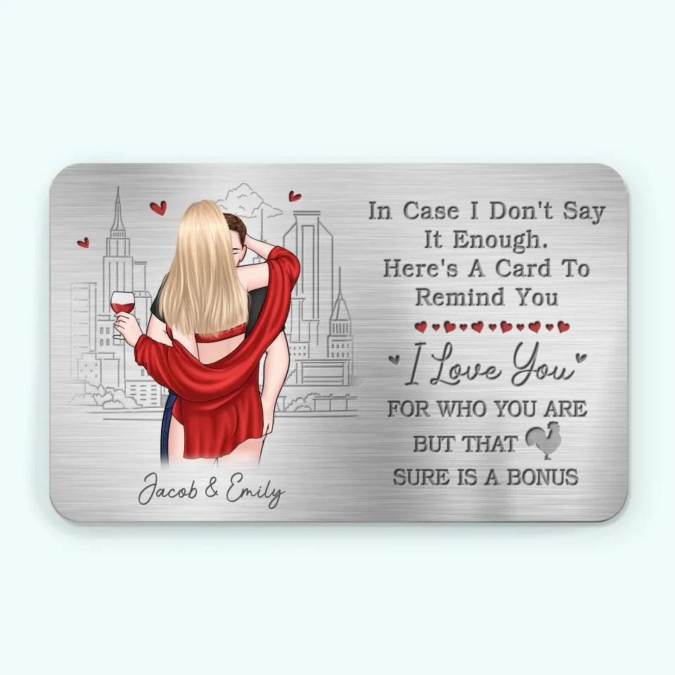 I Promise To Alway Be By Your Side - Couple Personalized Custom Aluminum Wallet Card - Gift For Husband Wife, Anniversary 2 I Promise To Alway Be By Your Side - Couple Personalized Custom Aluminum Wallet Card - Gift For Husband Wife, Anniversary - Image 2