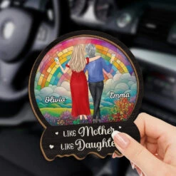 Forever My Mom, Always My Friend - Family Personalized Custom Car Visor Clip - Gift For Mom, Daughter 6 Forever My Mom, Always My Friend - Family Personalized Custom Car Visor Clip - Gift For Mom, Daughter -Pawfect House Store 6764f2ef493e0