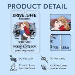 Take Care While You’re On The Road - Couple Personalized Custom Car Ornament - Acrylic Custom Shaped - Gift For Husband Wife, Anniversary 9 Take Care While You’re On The Road - Couple Personalized Custom Car Ornament - Acrylic Custom Shaped - Gift For Husband Wife, Anniversary -Pawfect House Store 6764f51bad79a