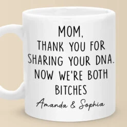 Thank You For Sharing Your DNA - Family Personalized Custom Mug - Gift For Mom, Grandma