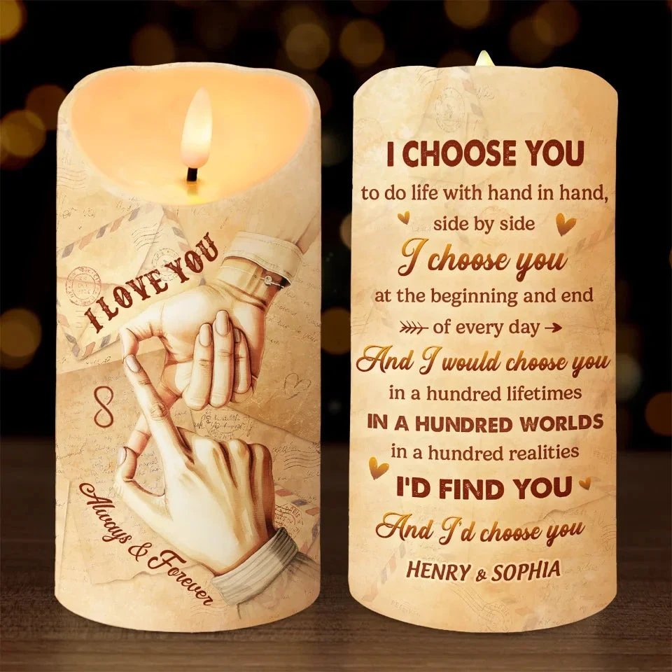 I Love You In Every Universe - Couple Personalized Custom LED Candle - Christmas Gift For Husband Wife, Anniversary 1 I Love You In Every Universe - Couple Personalized Custom LED Candle - Christmas Gift For Husband Wife, Anniversary