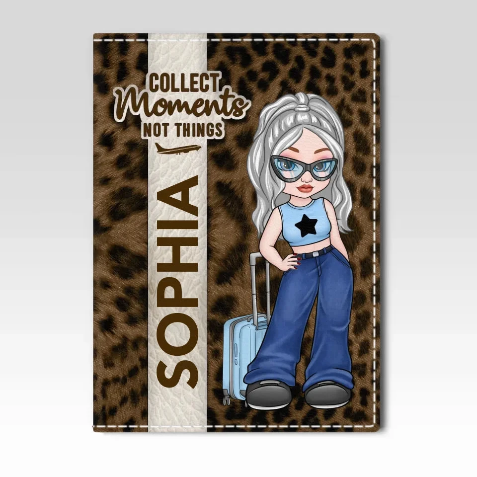 Wander Far, Live Fully - Travel Personalized Custom Passport Cover, Passport Holder - Holiday Vacation Gift, Gift For Adventure Travel Lovers 2 Wander Far, Live Fully - Travel Personalized Custom Passport Cover, Passport Holder - Holiday Vacation Gift, Gift For Adventure Travel Lovers - Image 2