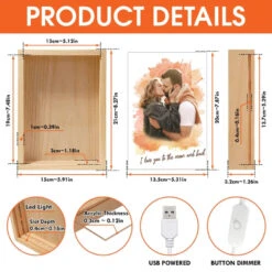 Custom Photo Home Is Wherever I'm With You - Couple Personalized Custom Frame Light Box - Gift For Husband Wife, Anniversary -Pawfect House Store 676912ddc5cb5