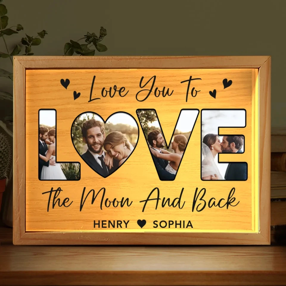 Custom Photo In You, I've Found My Forever - Couple Personalized Custom Frame Light Box - Gift For Husband Wife, Anniversary 2 Custom Photo In You, I've Found My Forever - Couple Personalized Custom Frame Light Box - Gift For Husband Wife, Anniversary - Image 2