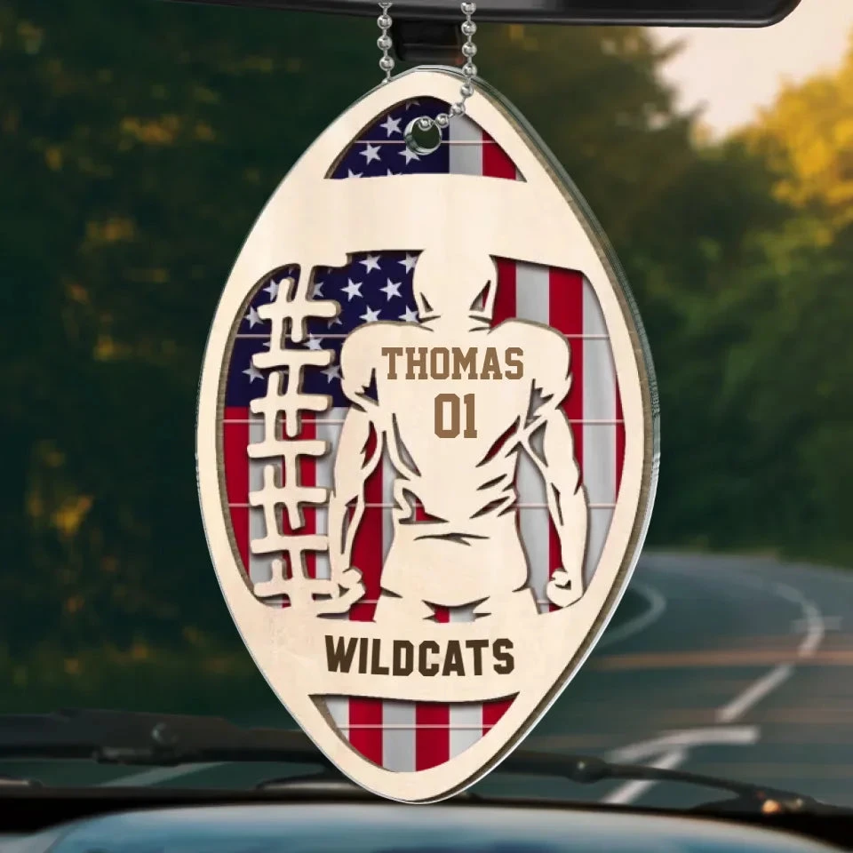Life’s A Game, Football Is Serious - Personalized Custom Car Ornament - Acrylic Custom Shaped - Gift For Sport Lovers, Sport Players 2 Life’s A Game, Football Is Serious - Personalized Custom Car Ornament - Acrylic Custom Shaped - Gift For Sport Lovers, Sport Players - Image 2