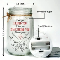 With You, I’ll Never Let Go - Couple Personalized Custom Mason Jar Light - Gift For Husband Wife, Anniversary 8 With You, I’ll Never Let Go - Couple Personalized Custom Mason Jar Light - Gift For Husband Wife, Anniversary -Pawfect House Store 676a11b939aab