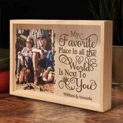 Custom Photo Building A Love Story That Will Last Forever - Couple Personalized Custom Frame Light Box - Gift For Husband Wife, Anniversary -Pawfect House Store 676a20ceadcc5