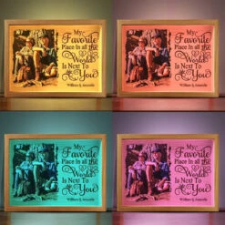 Custom Photo Building A Love Story That Will Last Forever - Couple Personalized Custom Frame Light Box - Gift For Husband Wife, Anniversary -Pawfect House Store 676a20dcd554f