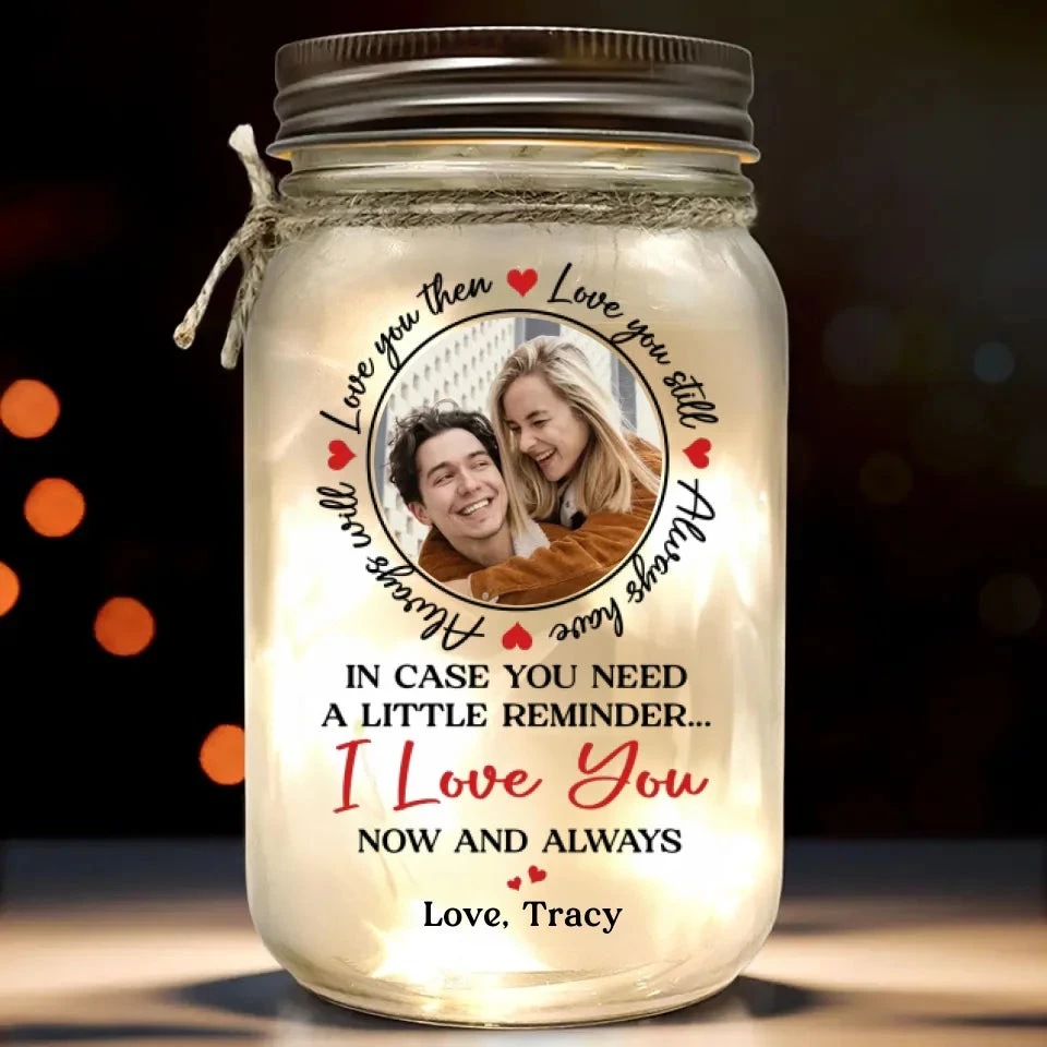Custom Photo Forever Is My Favorite With You - Couple Personalized Custom Mason Jar Light - Gift For Husband Wife, Anniversary 2 Custom Photo Forever Is My Favorite With You - Couple Personalized Custom Mason Jar Light - Gift For Husband Wife, Anniversary - Image 2