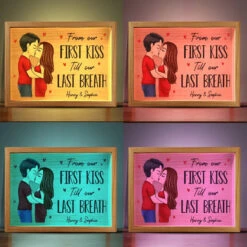 From First Kiss Till Our Last Breath - Couple Personalized Custom Frame Light Box - Gift For Husband Wife, Anniversary 10 From First Kiss Till Our Last Breath - Couple Personalized Custom Frame Light Box - Gift For Husband Wife, Anniversary -Pawfect House Store 676a6bb013053