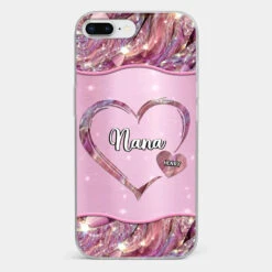 A Garden Of Love Grows In A Grandmother's Heart - Family Personalized Custom Faux Jewelry Effect Printed Clear Phone Case - Gift For Mom, Grandma 22 A Garden Of Love Grows In A Grandmother's Heart - Family Personalized Custom Faux Jewelry Effect Printed Clear Phone Case - Gift For Mom, Grandma -Pawfect House Store 676a733253542 198ddb2d 0546 4b30 a9d1 90a080e491bc