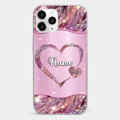 A Garden Of Love Grows In A Grandmother's Heart - Family Personalized Custom Faux Jewelry Effect Printed Clear Phone Case - Gift For Mom, Grandma 26 A Garden Of Love Grows In A Grandmother's Heart - Family Personalized Custom Faux Jewelry Effect Printed Clear Phone Case - Gift For Mom, Grandma -Pawfect House Store 676a733667e54 016f96de 1821 4906 a25b a503e075f087