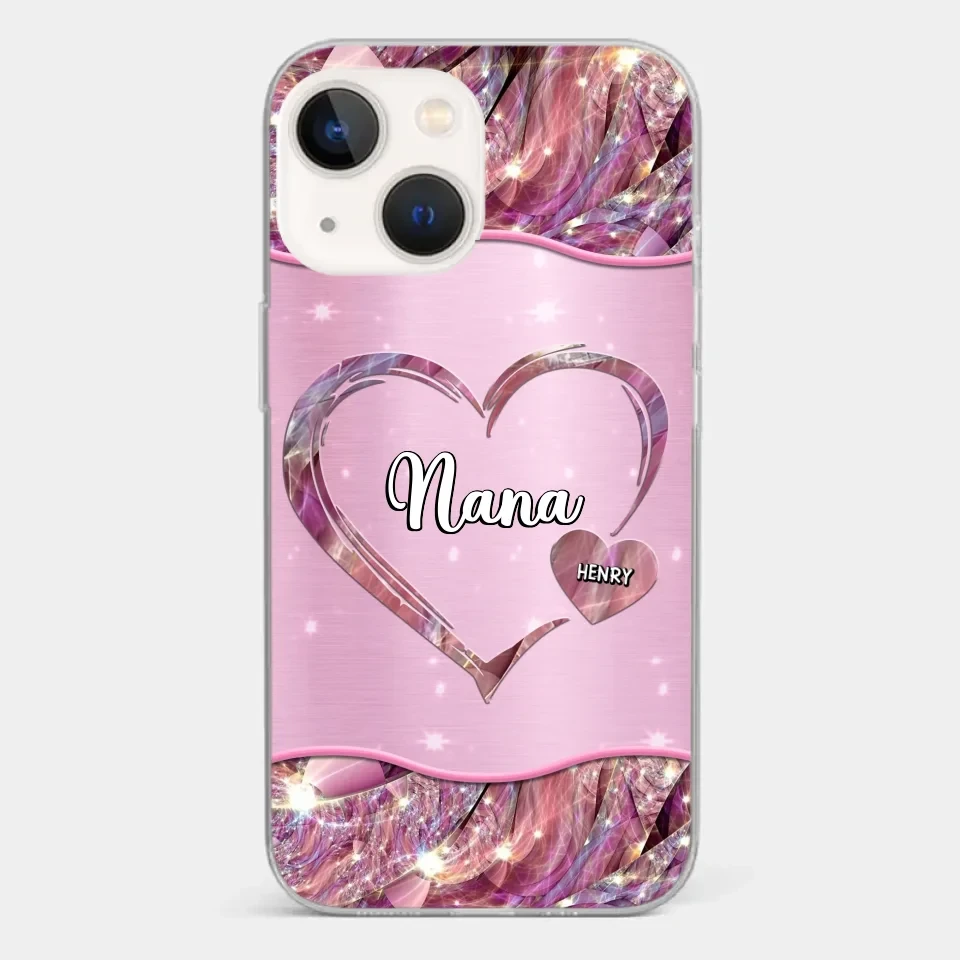 A Garden Of Love Grows In A Grandmother's Heart - Family Personalized Custom Faux Jewelry Effect Printed Clear Phone Case - Gift For Mom, Grandma 13 A Garden Of Love Grows In A Grandmother's Heart - Family Personalized Custom Faux Jewelry Effect Printed Clear Phone Case - Gift For Mom, Grandma - Image 13