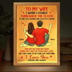I'd Find You Sooner And Love You Longer - Couple Personalized Custom Frame Light Box - Gift For Husband Wife, Anniversary