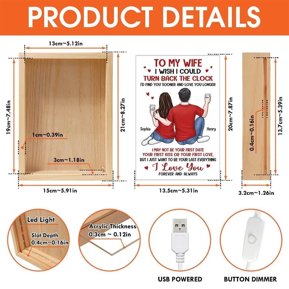 I'd Find You Sooner And Love You Longer - Couple Personalized Custom Frame Light Box - Gift For Husband Wife, Anniversary 6 I'd Find You Sooner And Love You Longer - Couple Personalized Custom Frame Light Box - Gift For Husband Wife, Anniversary - Image 6