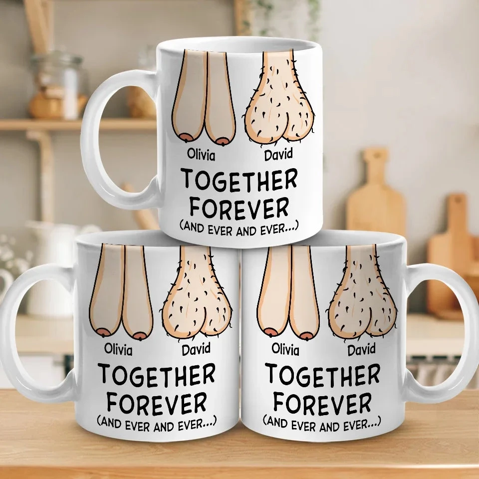 Together Forever - Couple Personalized Custom Mug - Gift For Husband Wife, Anniversary 5 Together Forever - Couple Personalized Custom Mug - Gift For Husband Wife, Anniversary - Image 5
