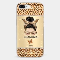 A Grandmother's Love Is Forever And Always - Family Personalized Custom Faux Jewelry Effect Printed Clear Phone Case - Gift For Mom, Grandma -Pawfect House Store 676a77ec0928b 16ffd70e 7e47 4d3d 856f db2515f0cab8