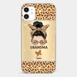 A Grandmother's Love Is Forever And Always - Family Personalized Custom Faux Jewelry Effect Printed Clear Phone Case - Gift For Mom, Grandma -Pawfect House Store 676a77eddb6dc 5916a825 9d3a 48fb 8de3 b34e4caa27e4