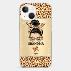 A Grandmother's Love Is Forever And Always - Family Personalized Custom Faux Jewelry Effect Printed Clear Phone Case - Gift For Mom, Grandma -Pawfect House Store 676a77f984232 a44c9da3 a3d4 45a7 b146 9be85414b628
