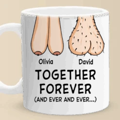 Together Forever - Couple Personalized Custom Mug - Gift For Husband Wife, Anniversary 8 Together Forever - Couple Personalized Custom Mug - Gift For Husband Wife, Anniversary -Pawfect House Store 676a78a4be443