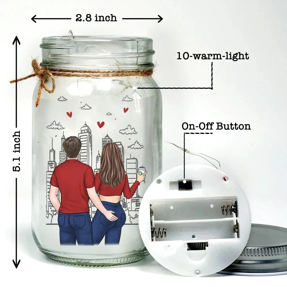 You’re Not Just My Everything, You’re My Forever - Couple Personalized Custom Mason Jar Light - Gift For Couple, Husband Wife, Anniversary 4 You’re Not Just My Everything, You’re My Forever - Couple Personalized Custom Mason Jar Light - Gift For Couple, Husband Wife, Anniversary - Image 4