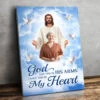 Custom Photo I Have You In My Heart - Memorial Personalized Custom Vertical Canvas - Sympathy Gift For Family Members