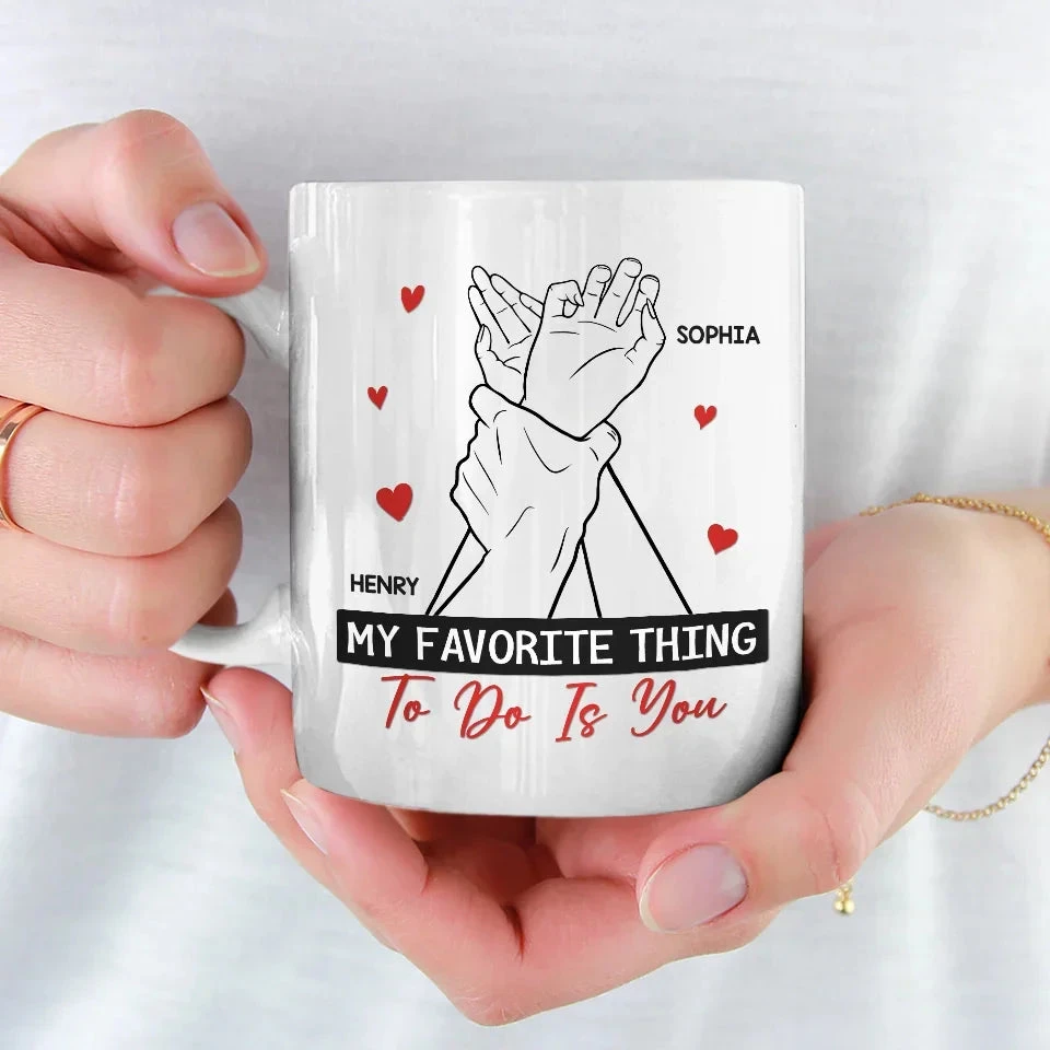 My Perfect Day Starts And Ends With You - Couple Personalized Custom Mug - Gift For Husband Wife, Anniversary 3 My Perfect Day Starts And Ends With You - Couple Personalized Custom Mug - Gift For Husband Wife, Anniversary - Image 3