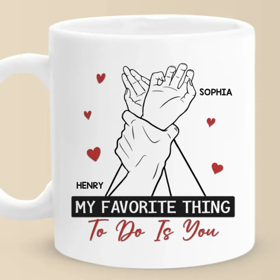 My Perfect Day Starts And Ends With You - Couple Personalized Custom Mug - Gift For Husband Wife, Anniversary 2 My Perfect Day Starts And Ends With You - Couple Personalized Custom Mug - Gift For Husband Wife, Anniversary - Image 2