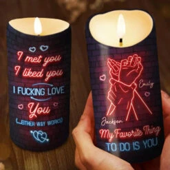 My Favorite Thing To Do Is You - Couple Personalized Custom LED Candle - Gift For Husband Wife, Anniversary 6 My Favorite Thing To Do Is You - Couple Personalized Custom LED Candle - Gift For Husband Wife, Anniversary -Pawfect House Store 676bc8cfb4f61