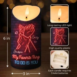 My Favorite Thing To Do Is You - Couple Personalized Custom LED Candle - Gift For Husband Wife, Anniversary 7 My Favorite Thing To Do Is You - Couple Personalized Custom LED Candle - Gift For Husband Wife, Anniversary -Pawfect House Store 676bc8d69d314