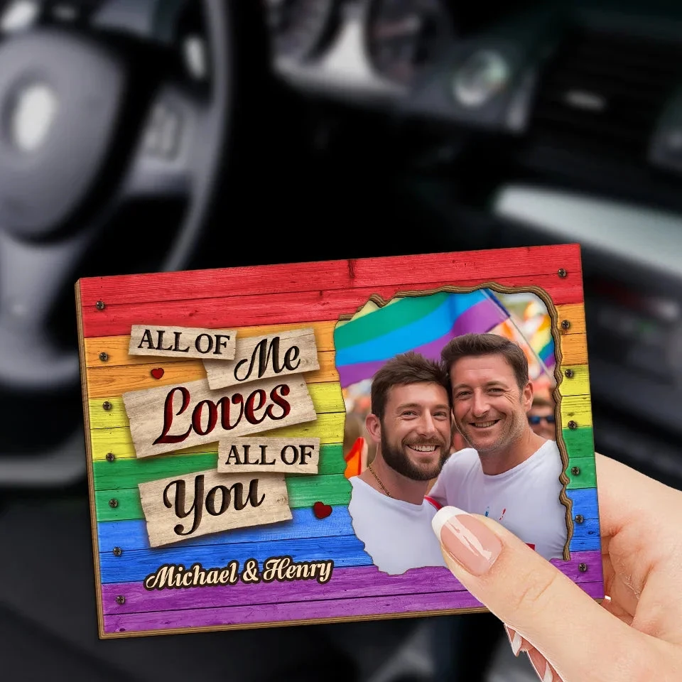 Custom Photo My Happy Place Is Wherever You Are - Couple Personalized Custom Car Visor Clip - Gift For Husband Wife, Anniversary, LGBTQ+ 3 Custom Photo My Happy Place Is Wherever You Are - Couple Personalized Custom Car Visor Clip - Gift For Husband Wife, Anniversary, LGBTQ+ - Image 3