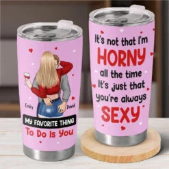 My Love, My Life - Couple Personalized Custom Tumbler - Gift For Husband Wife, Anniversary