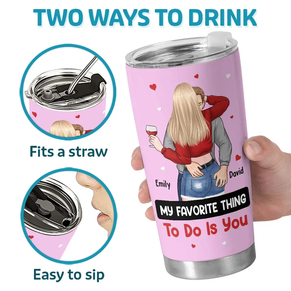 My Love, My Life - Couple Personalized Custom Tumbler - Gift For Husband Wife, Anniversary 4 My Love, My Life - Couple Personalized Custom Tumbler - Gift For Husband Wife, Anniversary - Image 4