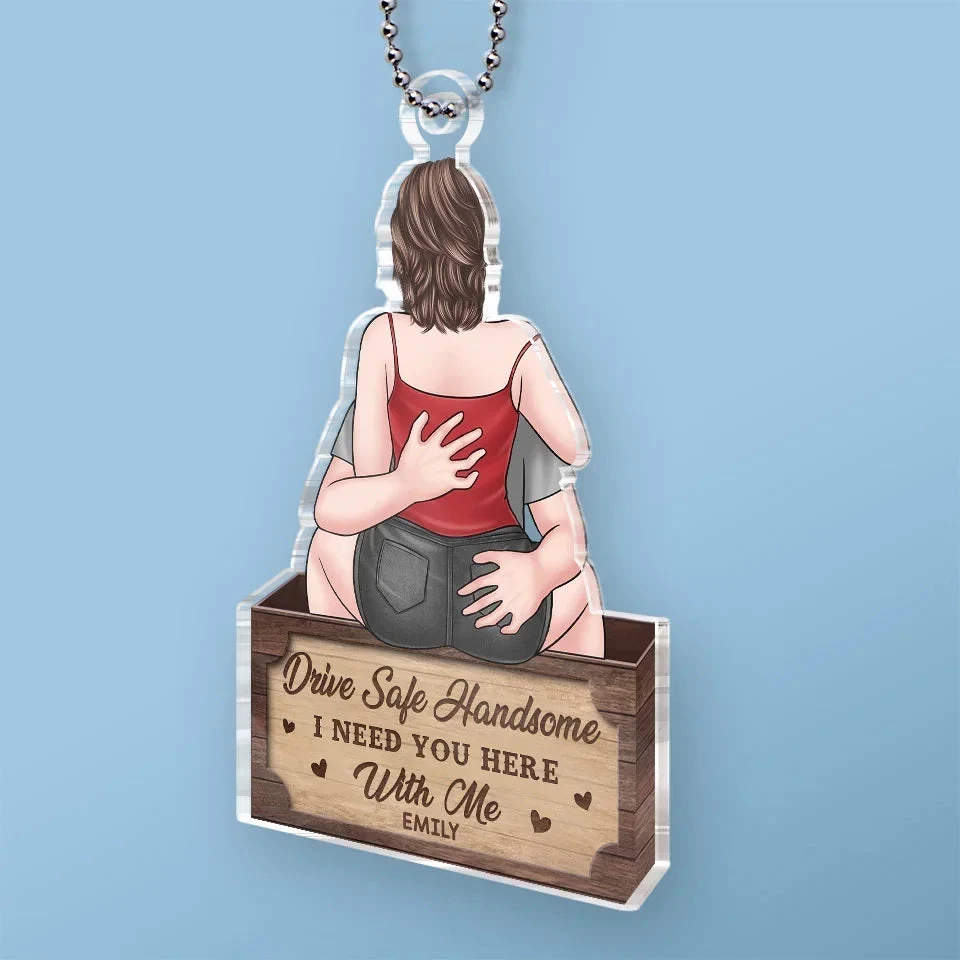 Be Mindful On The Road, You’re My Everything - Couple Personalized Custom Car Ornament - Acrylic Custom Shaped - Gift For Husband Wife, Anniversary 3 Be Mindful On The Road, You’re My Everything - Couple Personalized Custom Car Ornament - Acrylic Custom Shaped - Gift For Husband Wife, Anniversary - Image 3