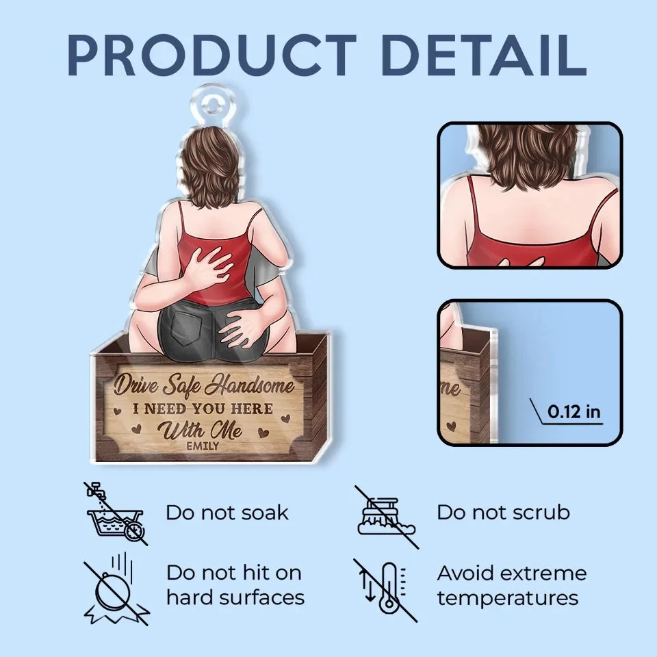 Be Mindful On The Road, You’re My Everything - Couple Personalized Custom Car Ornament - Acrylic Custom Shaped - Gift For Husband Wife, Anniversary 5 Be Mindful On The Road, You’re My Everything - Couple Personalized Custom Car Ornament - Acrylic Custom Shaped - Gift For Husband Wife, Anniversary - Image 5