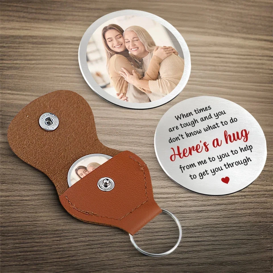 Custom Photo A Hug In Words For When I Can’t Be There To Hold You - Family Personalized Custom Pocket Hug - Gift For Family Members 4 Custom Photo A Hug In Words For When I Can’t Be There To Hold You - Family Personalized Custom Pocket Hug - Gift For Family Members - Image 4