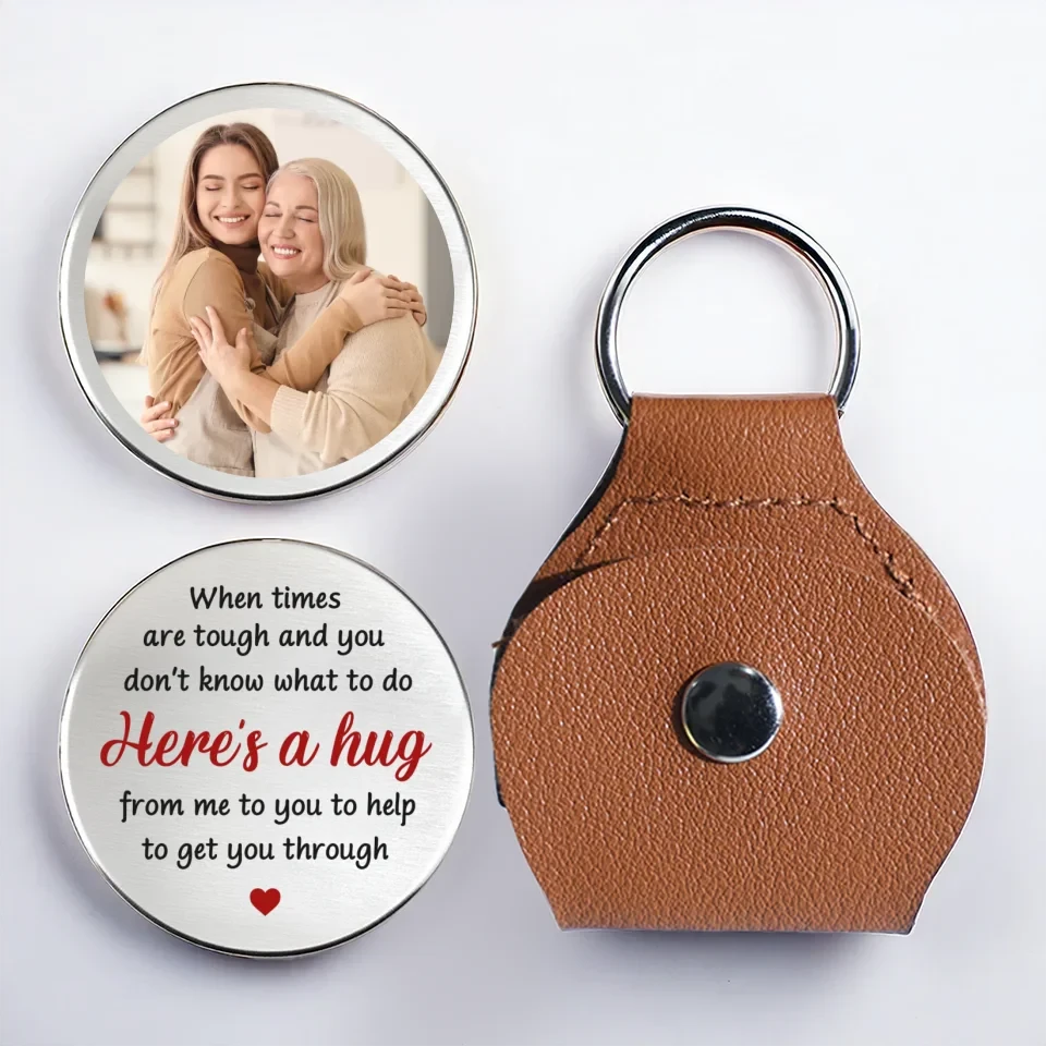 Custom Photo A Hug In Words For When I Can’t Be There To Hold You - Family Personalized Custom Pocket Hug - Gift For Family Members 2 Custom Photo A Hug In Words For When I Can’t Be There To Hold You - Family Personalized Custom Pocket Hug - Gift For Family Members - Image 2