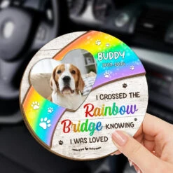 Custom Photo You Left Paw Prints On My Soul - Memorial Personalized Custom Car Visor Clip - Sympathy Gift For Pet Owners, Pet Lovers -Pawfect House Store 676de951c67e9