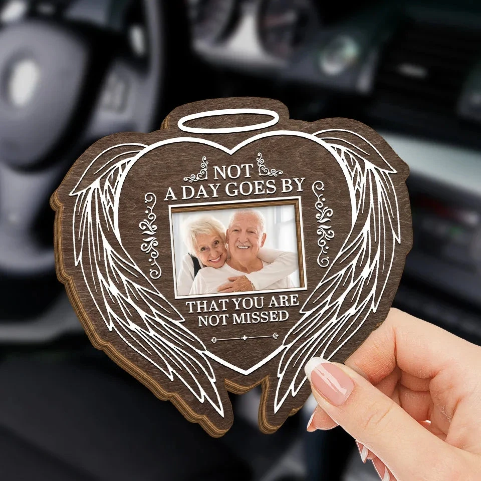 Custom Photo Always On Our Minds Forever In Our Hearts - Memorial Personalized Custom Car Visor Clip - Sympathy Gift For Family Members 3 Custom Photo Always On Our Minds Forever In Our Hearts - Memorial Personalized Custom Car Visor Clip - Sympathy Gift For Family Members - Image 3