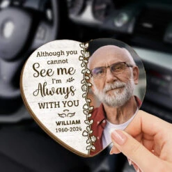 Custom Photo Deep In Our Hearts, You'll Always Stay - Memorial Personalized Custom Car Visor Clip - Sympathy Gift For Family Members -Pawfect House Store 676e0c9ed85b0