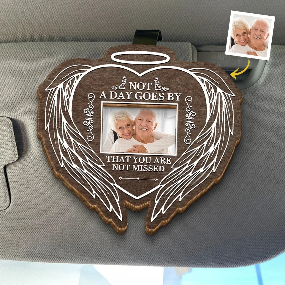Custom Photo Always On Our Minds Forever In Our Hearts - Memorial Personalized Custom Car Visor Clip - Sympathy Gift For Family Members 1 Custom Photo Always On Our Minds Forever In Our Hearts - Memorial Personalized Custom Car Visor Clip - Sympathy Gift For Family Members