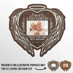 Custom Photo Always On Our Minds Forever In Our Hearts - Memorial Personalized Custom Car Visor Clip - Sympathy Gift For Family Members 5 Custom Photo Always On Our Minds Forever In Our Hearts - Memorial Personalized Custom Car Visor Clip - Sympathy Gift For Family Members -Pawfect House Store 676e4c7b77df2