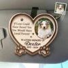 Custom Photo No Longer By My Side But Forever In My Heart - Memorial Personalized Custom Car Visor Clip - Sympathy Gift For Pet Owners, Pet Lovers