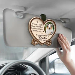 Custom Photo No Longer By My Side But Forever In My Heart - Memorial Personalized Custom Car Visor Clip - Sympathy Gift For Pet Owners, Pet Lovers 7 Custom Photo No Longer By My Side But Forever In My Heart - Memorial Personalized Custom Car Visor Clip - Sympathy Gift For Pet Owners, Pet Lovers -Pawfect House Store 676e599974fee