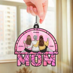 Behind Every Great Daughter Is An Amazing Mom - Family Personalized Window Hanging Suncatcher - Gift For Mom, Daughter -Pawfect House Store 676e5d7bcee2a